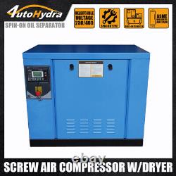 1 Phase 3 Phase 10 HP Variable Frequency Drive Rotary Screw Air Compressor 230 V