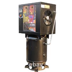 1 Phase 7.5HP Rotary Screw Air Compressor 23cfm@175psi with 60 Gallon ASME Tank