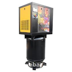 1 Phase 7.5HP Rotary Screw Air Compressor 23cfm@175psi with 60 Gallon ASME Tank