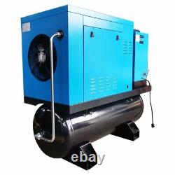 10-HP 80-Gal ASME Tank Rotary Screw Air Compressor with Dryer (230V 3-Phase)