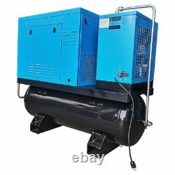 10-HP 80-Gal ASME Tank Rotary Screw Air Compressor with Dryer (230V 3-Phase)