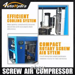 10HP 460V 3 Phase Rotary Screw Air Compressor 125 PSI Pressure 1 Year Warranty
