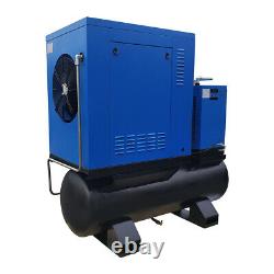 15HP 230V 3-Phase Rotary Screw Air Compressor 57CFM-80-Gallon Tank with Air Dryer