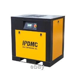 20 HP Rotary Screw Air Compressor 3 Phase Variable Speed Energy Efficiency 230V