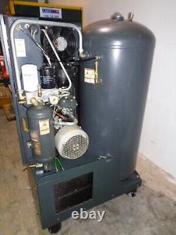 2008 Kaeser AIRTOWER 7.5C 7.5 hp rotary screw air compressor with air dryer tank
