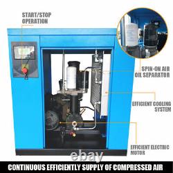 20HP Rotary Screw Air Compressor 230V 3Phase 100-125Psi@81-71CFM Outlet NPT 3/4