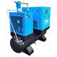 230v 1phase 10hp Vfd Rotary Screw Air Compressor 39cfm With Air Dryer And Tank
