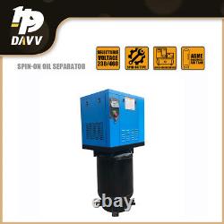 230V 3 Phase 10 HP Rotary Screw Air Compressor 39 CFM 145psi with 40 Gallon Tank