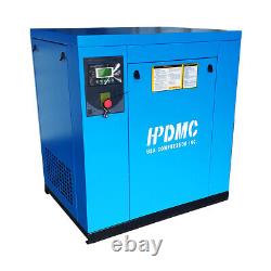 230V 3 Phase 20HP Rotary Screw Air Compressor 81cfm with 80 Gal ASME Coded Tank