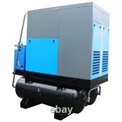 230V/460V 3 Phase 30 HP Rotary Screw Air Compressor 280 Gallon Tank + Air Dryer