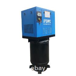 3 Phase 10 HP Rotary Screw Air Compressor 39fm@125psi with 60 Gallon ASME Tank