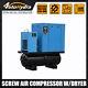 460v 3phase 20hp Screw Air Compressor For Painting With Air Dryer 80gal Tank