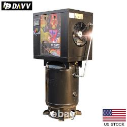 7.5 HP 5.5KW Rotary Screw Air Compressor 23cfm@175psi 60 Gallon For Industrial