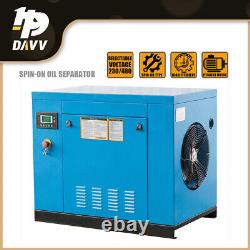 7.5HP 230V 1PH Rotary Screw Air Compressor 125Psi 29cfm With 110V 35Cfm Air Dryer