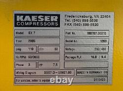 7.5HP Kaeser Duplex Screw Air Compressor Unit 1592