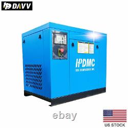 7.5KW 10HP 230V Rotary Screw Air Compressor Spin-on Oil Separator 39cfm 125psi