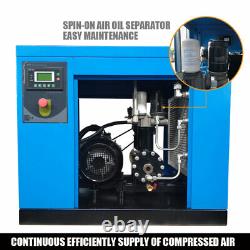 7.5KW 10Hp Rotary Screw Air Compressor 3 Phase + 35CFM Refrigerated Air Dryer