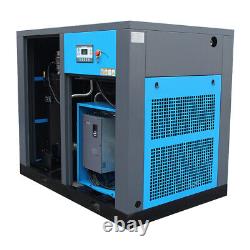 75HP Rotary Screw Air Compressor 3 Phase Gear Driven Direct Drive Variable Speed