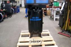 Air-Max 5 hp 1 ph. VSD Rotary Screw Air Compressor 80 vertical 12 Year Warranty