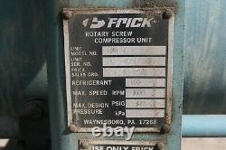 Frick 125 HP Screw Ammonia Air Compressor 3450 RPM 460V 3PH
