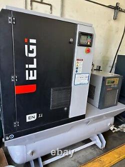 LGi EN Series 15-HP 120-Gallon Rotary Screw Air Compressor with Dryer
