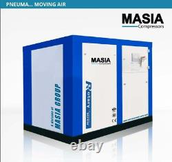 Masia Rotary Screw Air Compressor 30 HP 128 CFM direct drive 10 years warranty