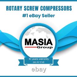 Masia Rotary Screw Air Compressor 50 HP 222 CFM direct drive 10 years warranty