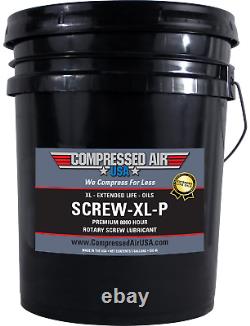 Premium 8000HR Rotary Screw Air Compressor Oil XL Extended Life Oil (5 GAL)