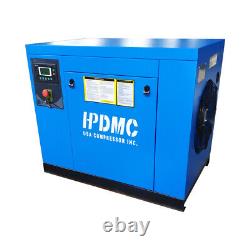 Rotary Screw Air Compressor 10HP 39cfm125 psi 230 V 3 Ph Spin-on Oil Separator