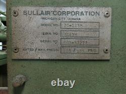 Sullair 20-125H Rotary Screw Air Compressor 548 CFM 125 PSI 125HP 460V