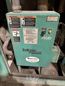 Sullivan Palatek, 75UD, Rotary Screw Air Compressor 75Hp 460V 3PH