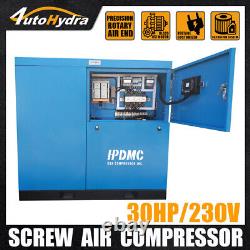 Upgrade 30HP 22KW 3Phase Rotary Screw Air Compressor 125-113Cfm NPT 1 230V 60HZ