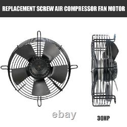Accessoires de compresseur d'air à vis rotatif Ventilateur pour compresseur d'air de 30HP 230/460 Ventilateur de refroidissement d'air 3m³