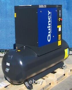 Compresseur d'air à vis rotatif Quincy QGS-10 de 10 HP avec réservoir de 120 gallons, nouvelle génération 2023
