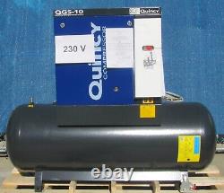Compresseur d'air à vis rotatif Quincy QGS-10 de 10 HP avec réservoir de 120 gallons, nouvelle génération 2023
