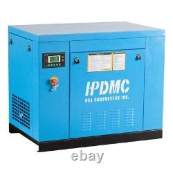Compresseur d'air à vis rotatif de 5,5 kW 7,5 ch 29-25 cfm 100-125 psi 1 phase programmable