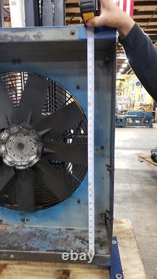 Compresseur d'air rotatif Quincy 350 à vis de refroidissement après refroidisseur à ventilateur de 25-1/2 pouces de diamètre 230/460V 3Ph.