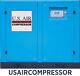 Nouveau Compresseur D'air Us 10 Hp À Vis Rotative Avec L'unité De Compression Gardner Denver 10hp