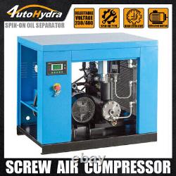 Pression maximale de 125 psi Compresseur d'air à vis rotatif de 7,5 HP de puissance nominale
