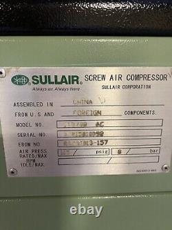 Sullair, St3708, Compresseur à vis d'air de 50 CV 219 pcm.